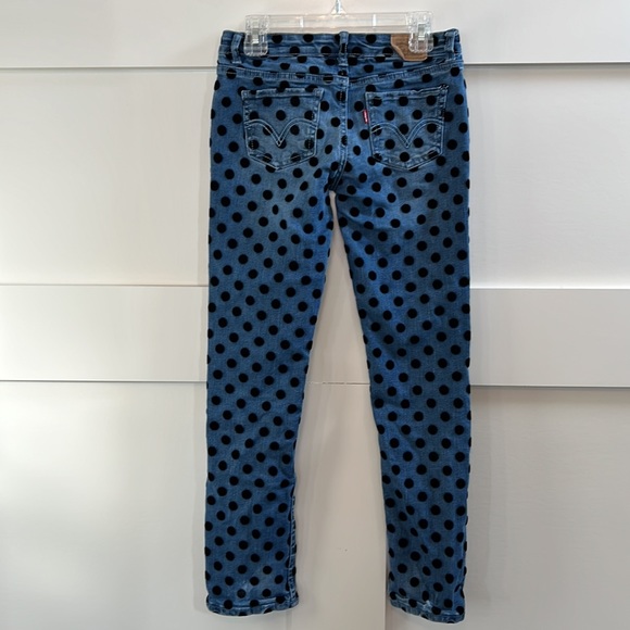 Girls size 10 Levi’s Polka Dot 711 skinny jeans - Picture 2 of 8